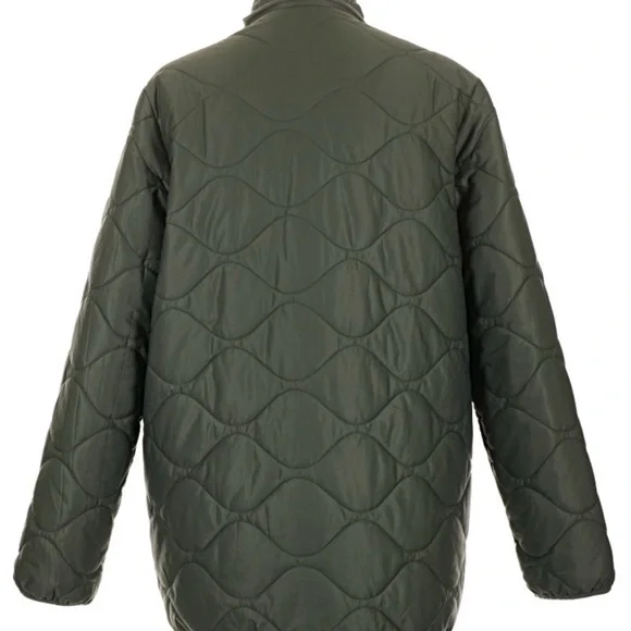 Quince Featherless Quilted Long Jacket - size large - Picture 2 of 3